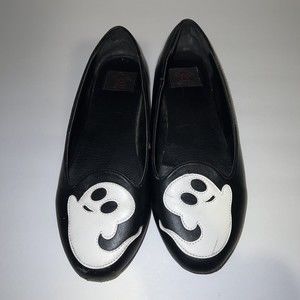 Strange Cvlt  White Ghost Flats Halloween Goth Horror Black Size 9